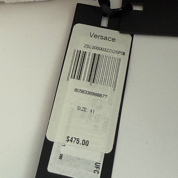 Versace White Medusa Head Fabric platform slippers new / pick size Variety - Picture 16 of 16